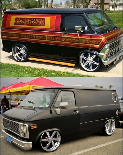 Cool Vans Vehicles, Lowrider Van, Lifted Van, Chevy Astro Van, Vans Painted, Chevrolet Van, Gmc Vans, Astro Van, Old School Vans