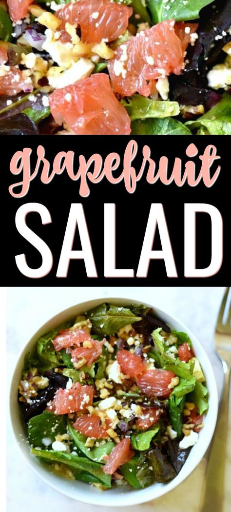 Grapefruit Vinaigrette, Salad With Grapefruit, Mix Salad, Grapefruit Recipes, Vinaigrette Dressing Recipe, Grapefruit Salad, Spring Mix Salad, Spring Salad Recipes, Fresh Summer Salad