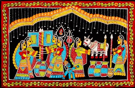 Tikuli Art, Fabric Painting, Krishna, Drawings, Fabric, Art