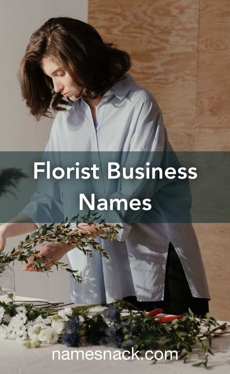 10 memorable name ideas for a florist business. Florist Ideas Business, Florist Business Name Ideas, Floral Shop Names Ideas, Florist Shop Name Ideas, Floral Business Names, Florist Name Ideas, Flower Shop Names Ideas, Flower Business Names, Cute Business Names