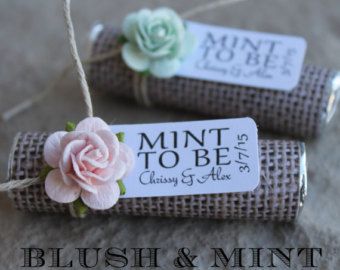 Mint wedding Favors  Set of 50 mint rolls  Mint to Mint Door, Mint To Be Wedding Favors, Mint Wedding Favors, Trendy Wedding Favors, Mint To Be, Engagement Celebration, Rustic Wedding Favors, Unique Favors, Mint Wedding