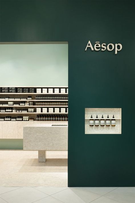 Frame Magazine, Aesop Products, Aesop Store, Strand Board, Chic Aesthetic, Shelving Units, Retail Store Design, Retail Interior, Eco Chic