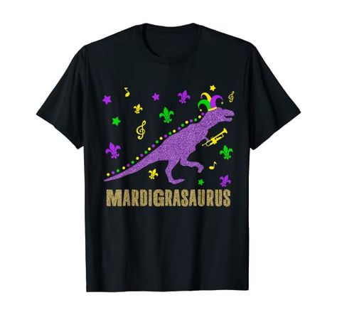 Amazon.com: Dinosaur T Rex Mardi Gras Shirt for Boys Shirt Party Gift T-Shirt: Clothing Dancing Happy, Friends Shirts, Mardi Gras Costumes, Mardi Gras Shirt, Carnival Festival, Mardi Gras Beads, Mardi Gras Gifts, Fat Tuesday, Costume Mask