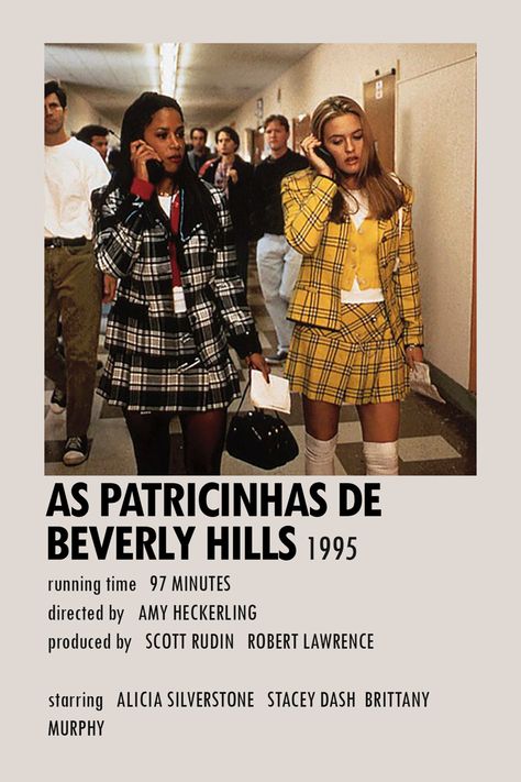 “As Patricinhas de Beverly Hills”, aka “Clueless” minimalist movie poster, by @julia.eccel on instagram Clueless Movie Poster, Cher Clueless Outfit, Beverly Hills Movie, Clueless Aesthetic, Clueless Vibes, Stacey Dash, Cher Clueless, Brittany Murphy, Cher Horowitz