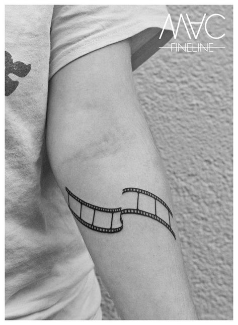 Film Camera Sketch, Movie Film Tattoo, Cinematography Tattoo, Dvd Tattoo, Film Reel Tattoo, Film Strip Tattoo, Small Movie Tattoos, Film Roll Tattoo, Filmmaker Tattoo