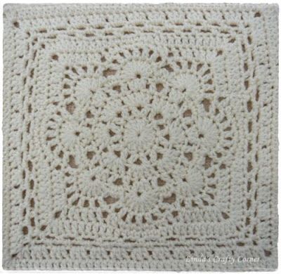 .Linda's Crafty Corner: All caught Up. Crochet Infinity Scarf Free Pattern, Granny Square Pattern Free, 100 Crochet Stitches, Crochet Square Blanket, Granny Square Crochet Patterns Free, Crochet Bedspread Pattern, Crochet Mandala Pattern, Crochet Motif Patterns, Crochet Blocks