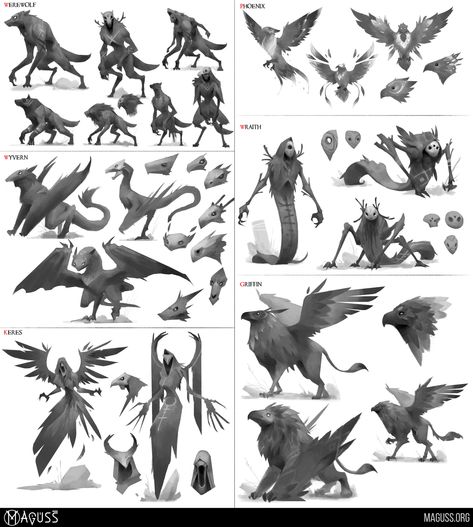 Creatures Concept Art, Mythical Monsters, Creature Feature, Creature Concept Art, Creature Concept, Anatomy Art, Character Design References, Creature Design, Fantasy Creatures