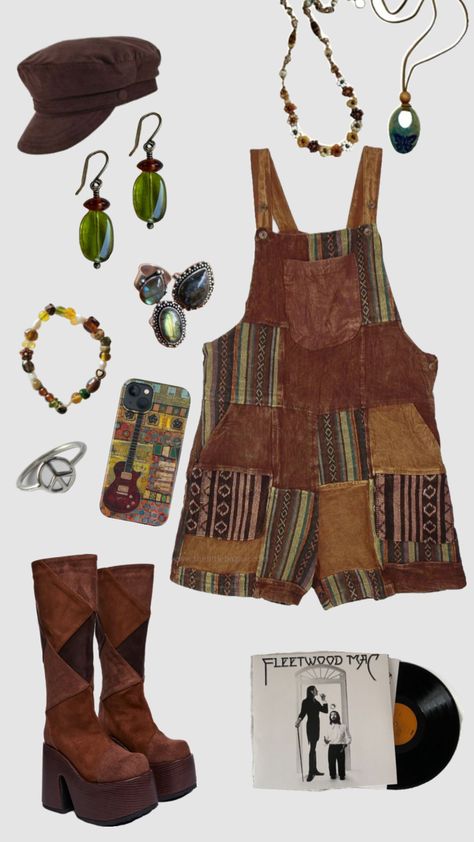 70s boho outfit #outfitinspo #vintage #70s #70sfashion #70shippie #boho Hippie Granola Outfits, 60s Hippie Fashion, Modern Hippie Outfits, 70s Hippie Outfits, 70s Outfit Inspiration, Hippie Style 70s, 60s Fashion Hippie, 1970s Outfits, 70s Fashion Hippie