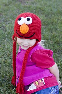 Ravelry: kschierer's Elmo Hat Elmo Crochet Hat, Elmo Crochet, Hello Kitty Hat, Sesame Street Characters, Facial Features, Lion Brand, Crochet Hat Pattern, Crochet Hat, Hat Pattern