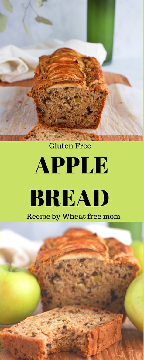 Gf Apple Bread, Gluten Free Apple Bread Recipe Easy, Gluten Free Apple Loaf, Gluten Free Apple Butter Bread, Gluten Free Apple Zucchini Bread, Gluten Free Dairy Free Apple Cinnamon Bread, Gluten Free Apple Bread, Zucchini Apple Bread, Gluten Free Quick Bread Recipes