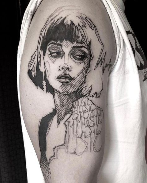 Line Work Tattoo, Skull Tattoos, Tattoo Tattoo, Line Tattoos, Blackwork Tattoo, Big Tattoo, Tattoo Sketches, Tattoo Style, Tattoo Images