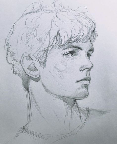 Male Face Drawing, Academic Drawing, Drawing Illustrator, Animation Art Sketches, Creative Drawing Prompts, Portraiture Drawing, Black And White Sketches, Art Tools Drawing, Percy Jackson Art