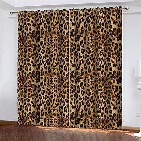 Pencil Pleat Curtains, Blackout Curtains Bedroom, Pleat Curtains, Leopard Print Pattern, Room Window, Insulated Curtains, Curtain Sizes, Window Room, Pleated Curtains