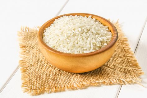 Grains of raw white rice on a white wooden table of boards. ingredients for cooking. Premium Photo | Premium Photo #Freepik #photo #food #nature #table #farm Veg Pulao, Parboiled Rice, Rice Varieties, Flower Drawing Design, Photo Food, Red Rice, Food Clips, Indian Sweet, South Indian Food