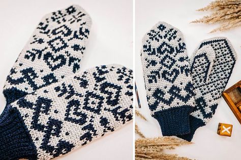 Traditional Fair Isle Crochet Mittens - Free Crochet Pattern Fair Isle Crochet, Crochet Mittens Pattern, Expression Fiber Arts, Headband Jewelry, Malabrigo Yarn, Classic Accessories, Crochet Mittens, Your Crochet, Mittens Pattern