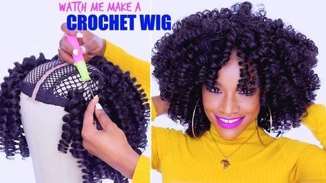 Crochet Wig Hat, Crochet Wig Cap, Making Yarn Wigs, Diy Crochet Wig, Braided Yarn Wig Diy, Chrochet Human Hair, Cap Hairstyles, Teenage Girl Hairstyles, Fishtail Braid Hairstyles