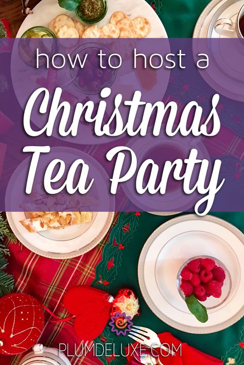 Christmas Tea Ideas, Christmas Afternoon Tea Ideas, Christmas Tea Party Ideas, Christmas High Tea, Fall Tea Party, Christmas Bites, Almond Puff, Holiday Tea Party, Host A Tea Party