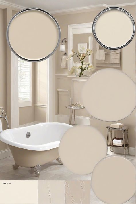 bathroom paint colors, best bathroom paint, bathroom painting ideas, bathroom remodel ideas Accessible Beige Bathroom Cabinets, Update Beige Tile Bathroom, White And Beige Bathroom Ideas, Beige Bathroom Cabinets, Accessible Beige Bathroom, Beige Bathroom Paint, Beige Bathroom Walls, Cream Colored Bathrooms, Accessible Beige Sw