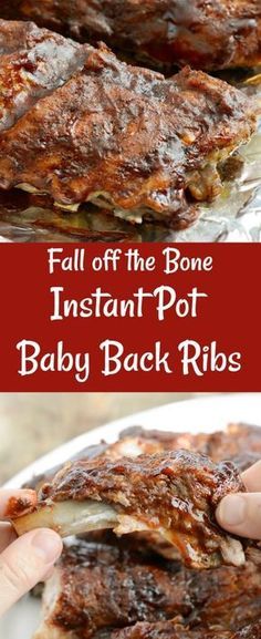 Instant Pot Baby Back Ribs, Instant Pot Ribs Recipe, Baby Back Pork Ribs, Pot Recipes Easy, Crock Pot Recipes, Instant Pot Pork, Back Ribs, Instant Pot Recipes Chicken, Munnar