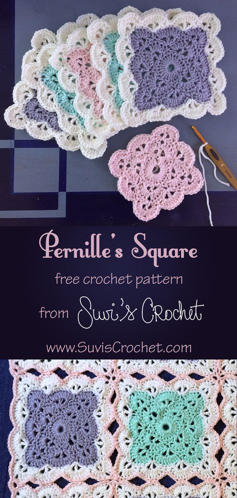 Crochet As You Go Granny Square, Join As You Go Crochet Squares, Blanket Edging, Crochet Flower Granny Square Pattern, Crochet Quilt Pattern, Awesome Crochet, Lace Texture, Granny Square Crochet Patterns Free, Craft Crochet