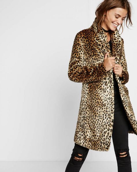 Leopard Fur Coat, Long Parka Jacket, Winter Trench, Brown Shawl, Stand Collar Coat, Leopard Coat, Leopard Print Coat, Winter Trench Coat, Long Parka