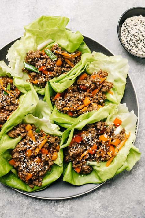 Asian Lettuce Wraps Turkey, Best Lettuce Wraps, Ground Pork Lettuce Wraps, Ground Beef Lettuce Wraps, Steak Lettuce Wraps, Ground Turkey Lettuce Wraps, Lettuce Wrap Sauce, Turkey Taco Lettuce Wraps, Lettuce Wraps Healthy