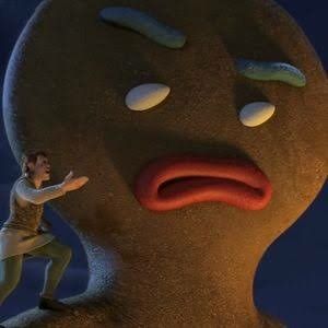 The muffin man!! Muffin Man Shrek, The Muffin Man Shrek, Gingerbread Shrek, Big Gingerbread Man, Gingerbread Man Shrek, Shrek Aesthetic, Shrek Character, The Muffin Man, Long Books