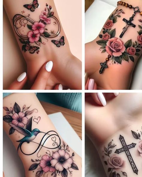 Girly Hand Tattoos, Classy Tattoos For Women, Butterfly Tattoos Images, Tattoo Accessories, Arm Sleeve Tattoos For Women, Small Shoulder Tattoos, Tattoo Spots, Blue Rose Tattoos, Cool Wrist Tattoos