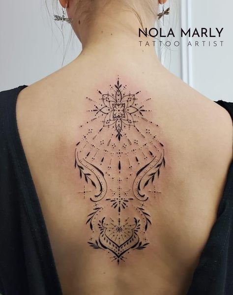 Beautiful ornemental back piece i did on Laure ✨Lovee the fine line work here! Line Back Tattoo, Fine Line Back Tattoo, Back Piece, Line Work, Back Pieces, Fine Line, Back Tattoo, Tattoos