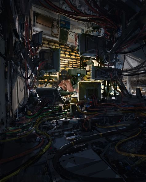 Cyberpunk Office, Cyberpunk Interior, Darkest Academia, Sci Fi Aesthetic, Cyberpunk Aesthetic, Arte Cyberpunk, Futuristic City, 3d Modelling, Cyberpunk Art