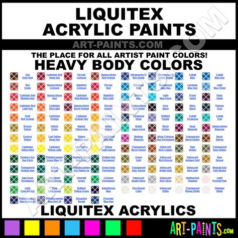 Liquitex Paints and Art Supplies | Liquitex Heavy Body Acrylics - Liquitex Heavy Body Paints Liquitex Acrylic Paint, Paint Color Chart, Color Mixing Chart, Colorful Paintings Acrylic, Golden Painting, Fluid Acrylic Painting, Gloss Paint, Paint Brands, Paint Line