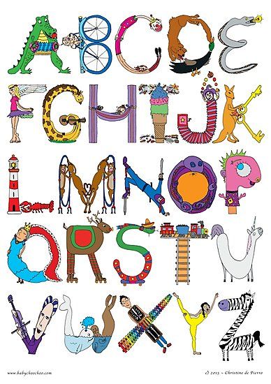 A uniquely realized alphabet that has many details hidden inside to discover. Each letter is cleverly shaped by the very objects representing that letter. Fun, educational and colorful. Perfect for kids of all ages! Also available with black background. • Millions of unique designs by independent artists. Find your thing. Abstract Alphabet Letters, Objects That Look Like Letters, Artistic Alphabet Letters, Letras Y Figuras Art, Federico Babina, Hand Drawn Alphabet, Doodle Art Letters, Childrens Alphabet, Learn Hand Lettering