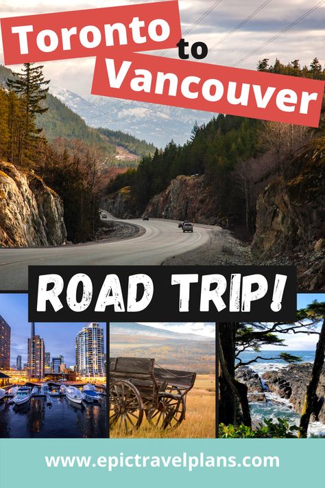 Take that amazing Toronto to Vancouver road trip across Canada! This planning MAP and route ideas includes the best things to do, fun places to stay and add-on road trip destinations along the way for the best Canada travel experiences! From the Toronto skyline to the BC coast for the best Canada travel experiences! Vancouver Road Trip, Bc Road Trip, Cross Canada Road Trip, Road Trip Canada, Backpacking Canada, Map Ideas, Canada Holiday, Trip Destinations, Road Trip Routes