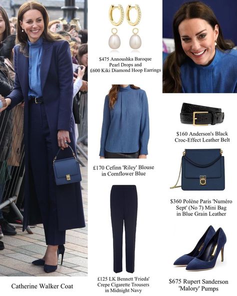 Kate Outfits, Work Causal, Mum Outfits, Kate Middleton Jewelry, Lady Lawyer, Expensive Earrings, Kate Fashion, Princess Kate Style, Kate Middleton Style Outfits