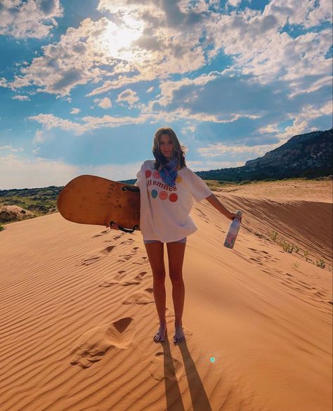 Hiking Trip Outfit, Sand Dunes Outfit, Mccall Mitchell, Grand Canaria, Sand Dunes Photoshoot, Sand Surfing, Colorado Vacation, Adventure Photos, Adventure Aesthetic