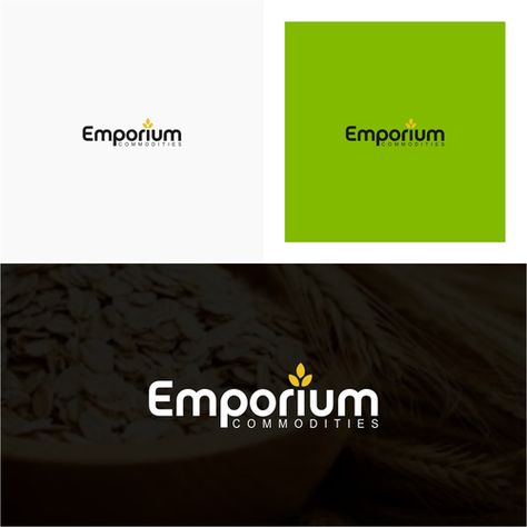 Emporium Commodities - Design logo for materials used animal feed We buy and sell commodities to produce feed for animals like wheat, fish flower, oats, grains, etc. We import and Export Animal Feed Logo, Cake Logo, Logo Design Inspiration, Branding Design Logo, Design Logo, 3d Design, Oats, Cucumber, Wheat