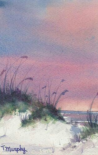 -G govf...this brings sweet memories of the sunsets on the beach dunes in the UP when I was a child Beach Dunes, Sea Oats, Watercolour Inspiration, Beach Watercolor, 수채화 그림, Watercolor Inspiration, Sweet Memories, Watercolor Techniques, Beach Art