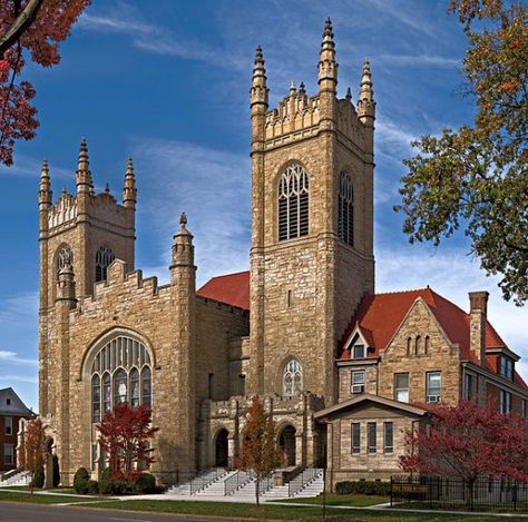 First United Methodist Church, Huntington, West Virginia Huntington West Virginia, Huntington Wv, Virginia Homes, Virginia Usa, Country Church, United Methodist Church, Church Building, Methodist Church, Place Of Worship