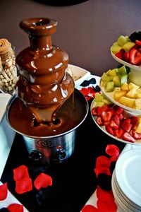 Chocolate Fountain Mini Chocolate Fountain, Lsu Graduation, Chocolate Fondue Fountain, Fondue Fountain, Set Up Ideas, Birthday 11, 50 Party, Wedding Snacks, Chocolate Fountain