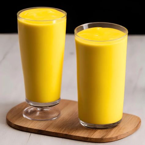 Mango Milkshake, Easy Supper Recipes, Mango Drinks, Yummy Summer Drinks, Mango Lassi, Perfect Summer Drink, Mango Chunks, Classic Cheesecake, Food Menu Design