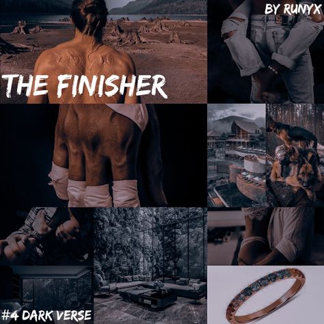 The Finisher Runyx Book Cover, The Syndicator By Runyx Aesthetic, Dark Verse Aesthetic, The Finisher Runyx Book Aesthetic, Runyx Dark Verse, Dark Verse By Runyx Aesthetic, Dark Verse Book, Runyx Books, Book Collage