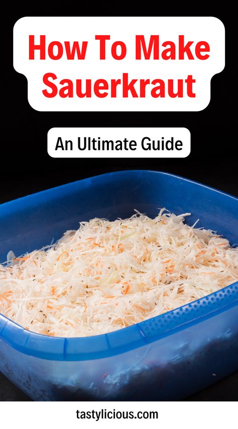 how to make sauerkraut in a crock | how to make sauerkraut in a bucket | how to make sauerkraut fast | fall recipes dinner | healthy lunch ideas | dinner ideas | breakfast ideas | easy healthy dinner recipes Sourcrout Recipes, Sour Cabbage, Pickled Vegetables Recipe, Homemade Sauerkraut, Fermented Cabbage, Popular Side Dishes, Sauerkraut Recipes, Vegetable Side Dishes Recipes, Fall Dinner Recipes