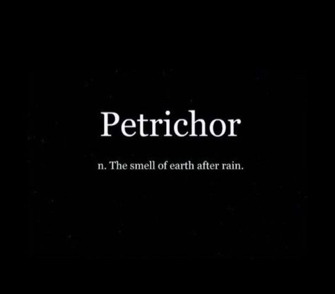 Petrichor, the smell of earth after rain. Short Rain Quotes Aesthetic, Smell Of Rain Quotes, Rain Short Quotes, Rain Quotes Deep, After Rain Quotes, Rain Quotes Deep Short, Rain Quotes Rainy Days, After The Rain Quotes, After Rain Aesthetic