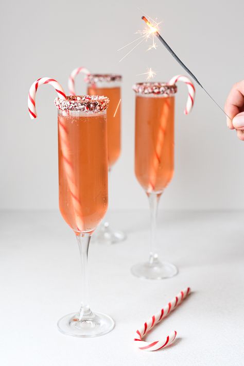 Peppermint Cocktail, Peppermint Bark, Candy Canes, Moscow Mule Mugs, Mimosa, Champagne Flute, Candy Cane, Rose Wine, Peppermint