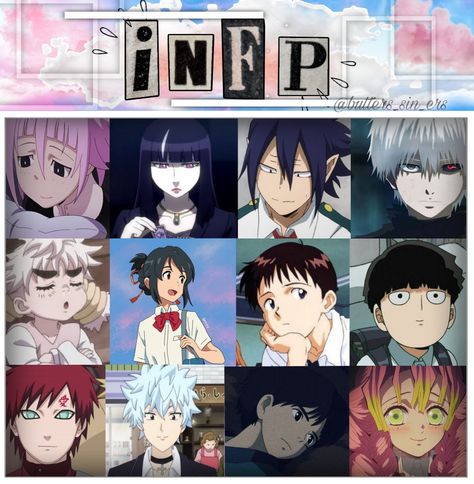 Infp Characters Anime, Infp Anime Characters, Infp Anime, Infp T Personality, Infp Personality Type, Infp Personality, Mbti Relationships, Mbti Character, Infp T