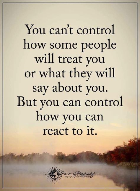 You can't control how people treat you Treat Yourself Quotes, Farm Quotes, Control Quotes, Memorable Quotes, Treat You, Life Words, Power Of Positivity, Positive Words, People Quotes