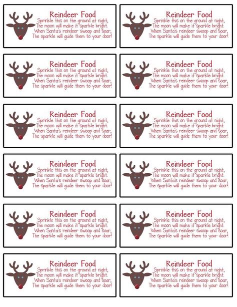 Magic Reindeer Food Poem, Reindeer Food Poem, Reindeer Food Label, Reindeer Food Printable, Christmas Tag Templates, Class Mom, School Christmas Party, Magic Reindeer Food, Reindeer Food