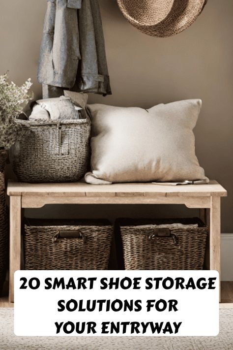 I hate seeing shoes scattered all over the place, it drives me absolutely batty, to the point where we keep all our shoes in the garage in an organizer! Here are some brilliant shoe storage solutions for small entryways, so it doesn't look cluttered!  Mudroom Ideas Entryway Small, Entryway With Shoe Storage, Mudroom Ideas Entryway, Door
Entryway Small, shoe storage solutions for small spaces Shoe Storage Basket Ideas, Shoe Storage Mudroom Ideas, Mudroom Ideas Entryway Shoe Storage, Mudroom Shoe Organization, Front Door Shoe Organization Entryway, Shoe Storage Small Apartment, Living Room Shoe Storage, Entryway With Shoe Storage, Shoe Storage Living Room