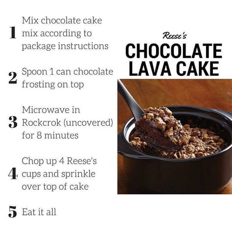 Pampered Chef Lava Cake Recipe, Pampered Chef Rockcrok, Pampered Chef Desserts, Rockcrok Recipes, Rock Crock Recipes, Lava Cake Recipe, Crock Meals, Chocolate Lava Cake Recipe, Mini Hot Dogs