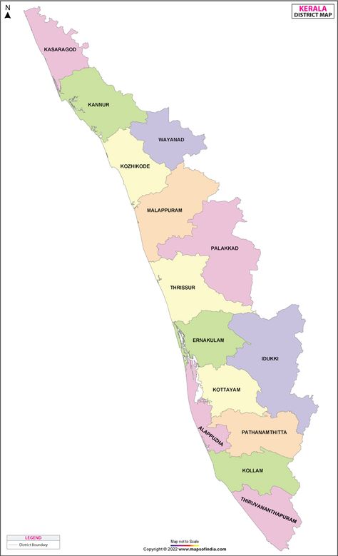 Find district map of Kerala. Map showing all the districts of Kerala with their respective location and boundaries. Kerala Map, Kerala Map Outline, Kerala Map Drawing, Kerala Drawing, Best Love Pics, Mehandi Design, Paper Doll Printable Templates, Bond Paper Design, Kerala Tourism